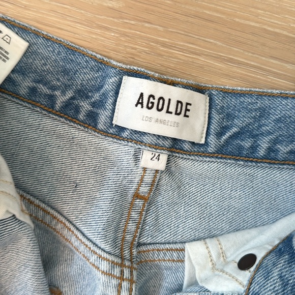 Agolde Pinchwaist Jeans Size 24 Color Soundwave - Picture 2 of 8